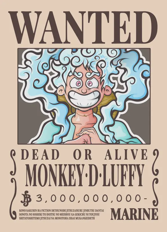 Luffy Wanted Poster